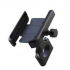 Motorcycle Bicycle Phone Holder Gps Bracket Cellphone Stand Moto Rearview Mirror Handlebar Mount Compatible For Xiaomi Iphone black handlebar