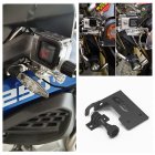 Motorcycle Front Left Bracket Support for BMW R1200GS R1250GS For Go Pro Dash <span style='color:#F7840C'>Cam</span> black