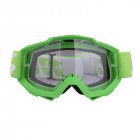 Motorcycle Goggles  Riding  Off-road Goggles Riding Glasses Outdoor Sports Eyeglasses Sand-proof Windproof Glasses Green transparent