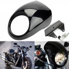 Motorcycle Headlight Mask Headlight Fairing Front Cowl Fork Mount Motorcycle Accessories Bright black