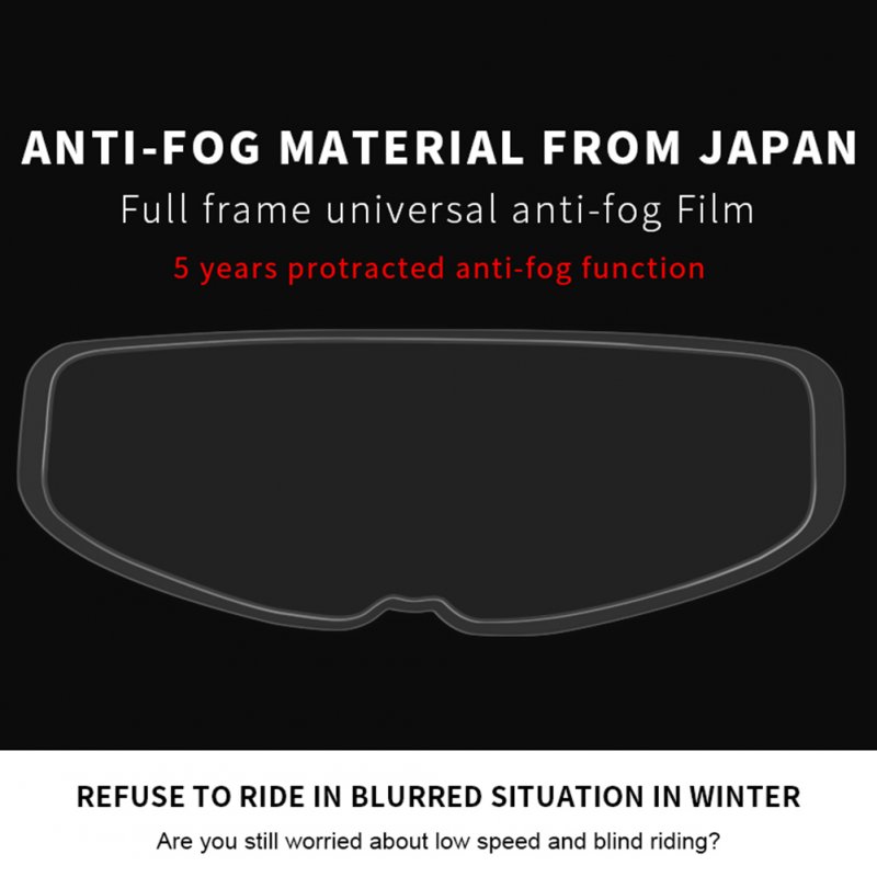Motorcycle Helmet Anti Fog Film Full Helmet Lens Anti Fog Sticker Helmet General Anti Fog Film