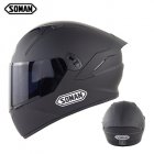 Motorcycle Helmet Anti-Fog Lens sith Fast Release Buckle and Ventilation System Wearable Ergonomic Helmet Dumb black_XL