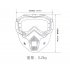Motorcycle Helmet Mask Riding Off road Equipment Outdoor Military Enthusiasts CS Goggles Mask