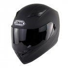 Motorcycle Helmet Men Women Full Face Helmet Moto Riding Motocross Motorbike Helmet  Matte black with tea lens_S