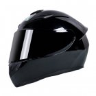 Motorcycle Helmet cool Modular Moto Helmet With Inner Sun Visor Safety Double Lens Racing Full Face the Helmet Moto Helmet Bright black_XXL