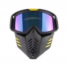 Motorcycle Mask Men Women Ski Snowboard Goggles Winter Off-road Riding Glasses Matte black film