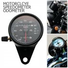 <span style='color:#F7840C'>Motorcycle</span> Odometer Speedometer Tachometer Speedo Meter LED For Honda Cafe Racer black