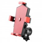 Motorcycle Phone Mount Quick Release Anti Shake Bike Phone Holder For 4-7 Inch Smartphone 360 Degree Rotation red handlebar