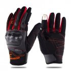 Motorcycle Riding Gloves Anti-slip  Anti-fall Racing Knight Gloves  Touchscreen Safe Gloves red_L