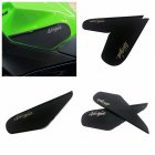 Motorcycle Traction Side Pad Knee Grip Decal Protective Stickers for KAWASAKI NINJA400  black