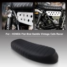 Motorcycle Vintage Saddle Cafe Racer Seat Flat Brat for Honda CB CL Yamaha SR XJ SUZUKI GS black