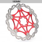 Mountain Bike Brake Rotor Strong Heat Dissipation Floating Rotor 160mm 180mm 203mm Mtb Disc Brake Pad 180mm red one_One size