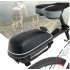 Mountain Bike Shelf Package Hard Cover Tool Bag with Rain Cover and Light Bike Bag Black   with red light Lighted