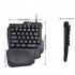 Mouse Keyboard Mobile Game Converter Set Colorful RGB Bluetooth Auxiliary Controller for Phone Tablet Black