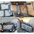 Multi Angle Aluminium Alloy Measuring Ruler Six folding Ruler Metal Tool for Puncher Carpentry