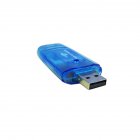 Multi-function Usb 2.0 SD Card Reader Transparent Small Mini Card Reader Smart Memory Card Reader Blue