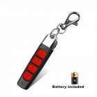 Multi-functional 433mhz Wireless  Remote Control Garage Gate Door Opener Remote Control Duplicator Cloning Code Car Key Security Alarm Black shell-red ABCD