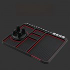 Multi-functional Car Dashboard Storage Pad Phone Holder Anti-slip Mat Universal Stand Plate For Holder Red
