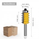 Multi-tooth Tenon Joint Woodworking Milling Cutter 8mm Shank Slotting Cutter
