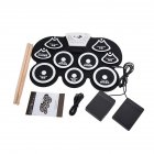 Musical Instrument Accessories Portable Electronic Drum Drumstick Foot Pedal G101 White black