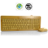 Natural Bamboo Keyboard and Mouse Combo
