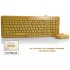 Natural Bamboo Keyboard and Mouse Combo