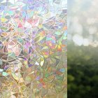Non-Adhesive Static 3D Irregular Pattern Colorful Window Film