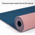 Non Slip Yoga Mat With Alignment Marks Width 80cm TPE Exercise Fitness Mat For Home Workout Outdoors Travel Pink   Gray 183 x 80 x 0 6cm