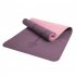 Non Slip Yoga Mat With Alignment Marks Width 80cm TPE Exercise Fitness Mat For Home Workout Outdoors Travel deep purple   pink 183 x 80 x 0 8cm