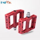 Nylon Fiber Mountain Bike Pedals for Road MTB BMX Bicycle Anti-Skid Pedals Bike Accessories red