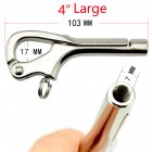 Openable Slide Hooks Shackle Stainless Steel Quick Release Hand Rail Guardrails 4 inch large