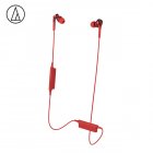 Original Audio-Technica ATH-CKS550XBT Bluetooth <span style='color:#F7840C'>Earphone</span> Wireless Sports Headset Compatible With IOS Android Huawei Xiaomi Oppo Cellphone Red