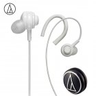 <span style='color:#F7840C'>Original</span> Audio-Technica ATH-COR150 Wired Earphone In-ear Sport Headset Adjustable Ear-hook Headphone Sweatproof Design White