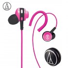 Original Audio-Technica ATH-COR150 Wired <span style='color:#F7840C'>Earphone</span> In-ear Sport Headset Adjustable Ear-hook Headphone Sweatproof Design Pink