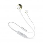 Original JBL T205bt Bluetooth-compatible Headset Wireless Semi-in-ear Headphones Ergonomic Earbuds Universal Mobile Phone Music Earplugs gold