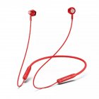 Original LENOVO He06 Bluetooth 5.0 Neckband Wireless <span style='color:#F7840C'>Earphones</span> Stereo Sports Magnetic Waterproof Headset red