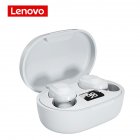 Original LENOVO Xt91 Tws Wireless Bluetooth Earphones Music Headphones Noise Reduction <span style='color:#F7840C'>Waterproof</span> Earbuds With Mic White
