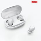 Original LENOVO Tc02 Tws Wireless Bluetooth Headset Waterproof In-ear Sports Music Earbuds With <span style='color:#F7840C'>Microphone</span> white
