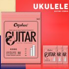 Orphee KX 4pcs Professional Clear Nylon Carbon Fiber Ukulele Strings Hawaii Guitar for Ukulele Soprano Concert Tenor  KX80