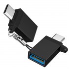 Otg Usb Adapter Type-c Male To Usb 3.0 Female Mobile Phone Data Cable Converter Usb C Male To Usb 3.0 Female black