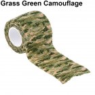 Outdoor Camouflage Tape Retaining Plastic Retractable Non woven Outdoor Camouflage Tape Grass camouflage