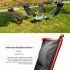 Outdoor Fishing Chair Portable Aluminum Alloy Ultralight Extended Folding Chair for Hiking Camping Picnic Red