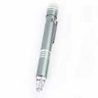 Outdoor Multi-funtion Aluminum Alloy Tool Pen Light with Screwdriver LED Illumination Flashlight green