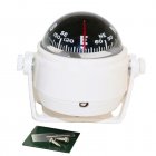 Outdoor Sea Marine Compass With Magnetic Declination Adjustment Multi-functional Car Compass With Light Lc550 White