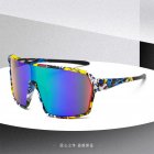 Outdoor Sports Sunglasses Uv Protection Square Frame Safety Cycling Sunglasses Eyewear For Men Women green lens