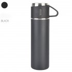 Outdoor Vacuum Cuo for Women Men Large Capacity 304 Stainless Steel Travel Portable Kettle Cup 500ML Black-insulation cup (cover cup dual-use)