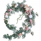 Outdoor Wedding Imitation Garland Table Flower Wedding Centerpieces Table Decor Arch Backdrop Decorations pink