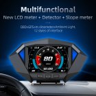 P1 Head Up Display Obd Gps Hud Hd Lcd Instrument Smart Digital Speedometer Slope Tilt Meter Car Electronics Accessories black