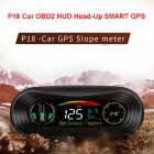 P18 Car  Hud  Head-Up  Display Portable Off-road Level Slope Balancer Compass Altitude Meter Auto Accessories black
