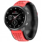 P30 Smart Watch Airbag Air Pump Accurate Blood Pressure Oxygen Heart Rate Body Temperature Monitoring Smartwatch black red rubber tape
